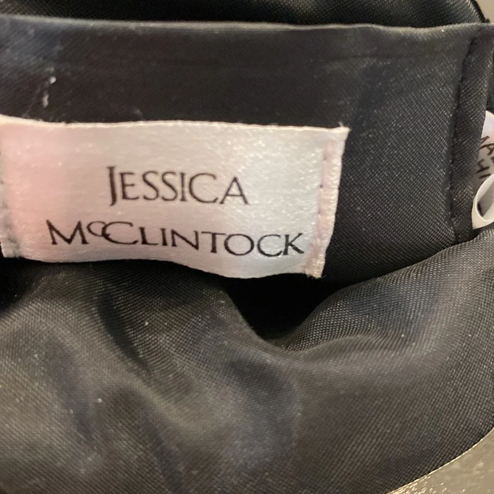 Jessica McClintock Small Ladies Clutch Purse. ‎ Beaded.  Black Lining.